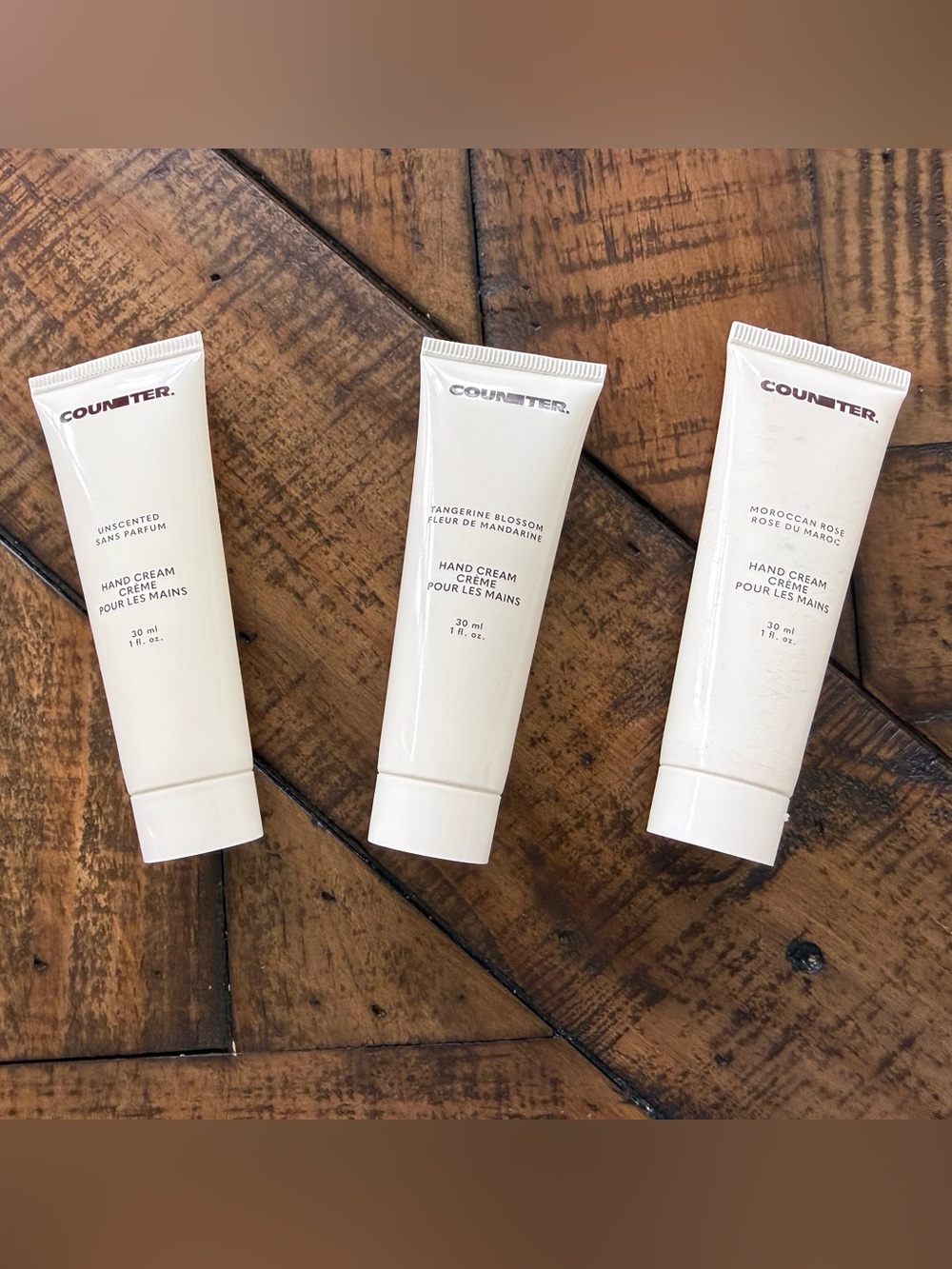 Counter 3 Hand Creams